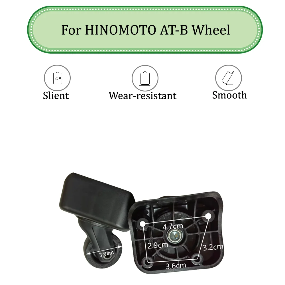 

For HINOMOTO AT-B Universal Wheel Replacement Suitcase Silent Smooth Shock Absorbing Durable Convenient Accessories Caster Wheel