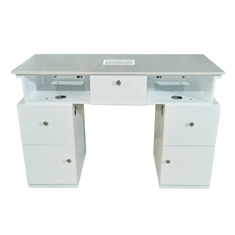 

Removable manicure table white manicure table with drawers