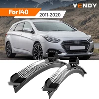 Para Hyundai I40 2011-2020 2012 2013 2014 2015 2016 2017 2018 2 uds limpiaparabrisas delantero limpiaparabrisas de fibra de carbono