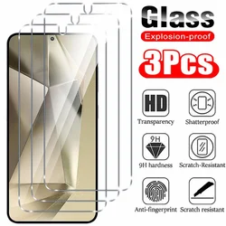 3Pcs Tempered Glass For Samsung S26 S25 S24 Ultra Screen Protector S23 S22 S21 Plus Glass Film S26 Ultra A16 A56 A17 A57 Film