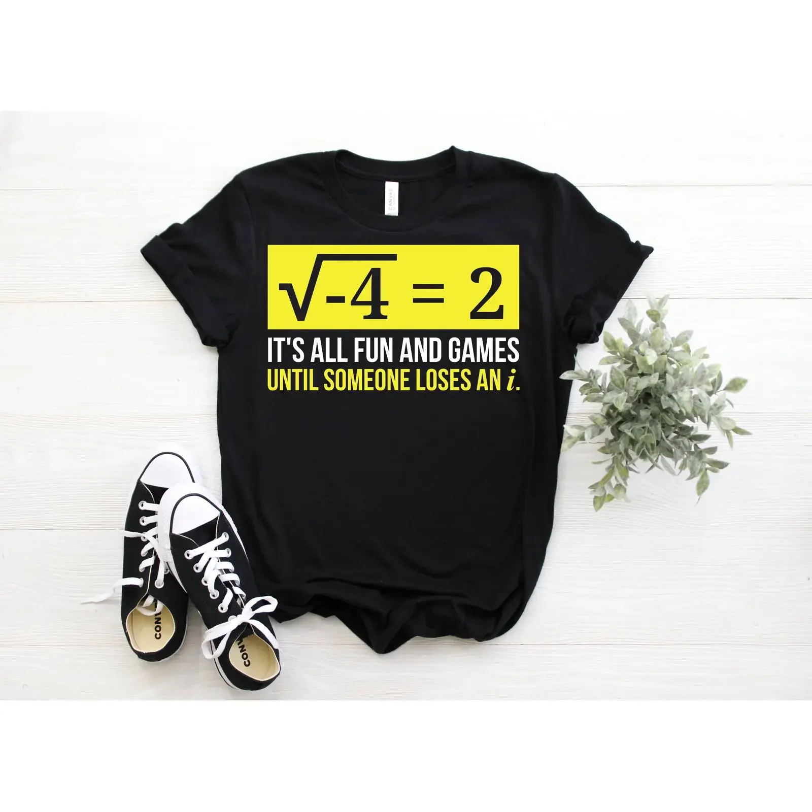 It's All Fun And Games Until Someone Loses An i Math Joke Funny T Shirt Teacher  vintage Washed Versatile Comfortable