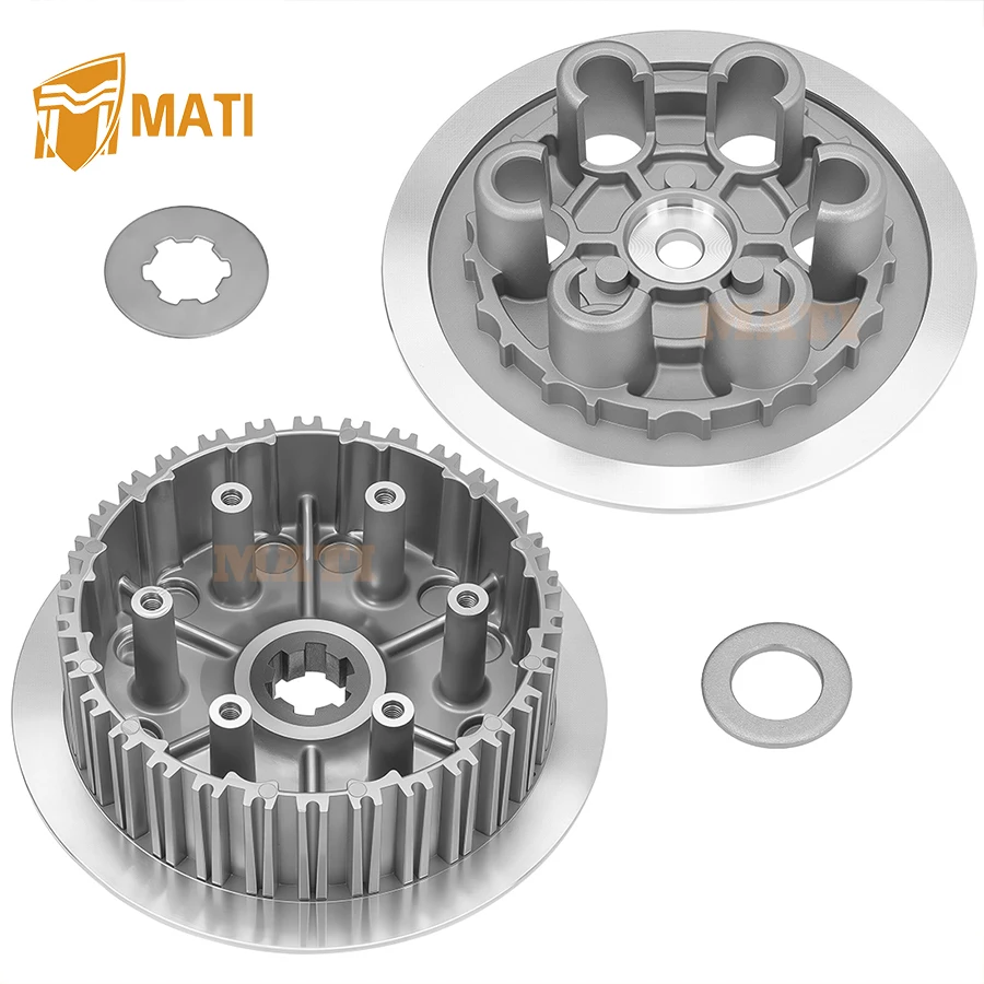 M MATI Clutch Pressure Plate + Inner Hub w/ Lock Washer For Suzuki RM250 RM250Z 1996-2006（Exclude Model K3/K4/K5）21410-37810