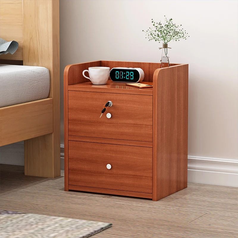 

Minimalist Nordic Nightstand Storage Retro Drawers Corner Night Table Space Saving Cajones De Dormitorio Modern Furniture