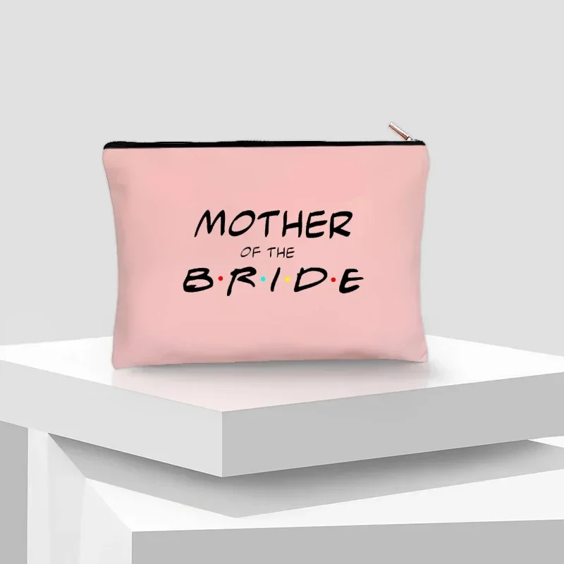 Bride Tribe We will Be Here for You Gift Bag, Wedding Bridal Lipstick, brocha de maquillaje, estuche de joyería, bolsa de almacenamiento de inodoro, monedero pequeño