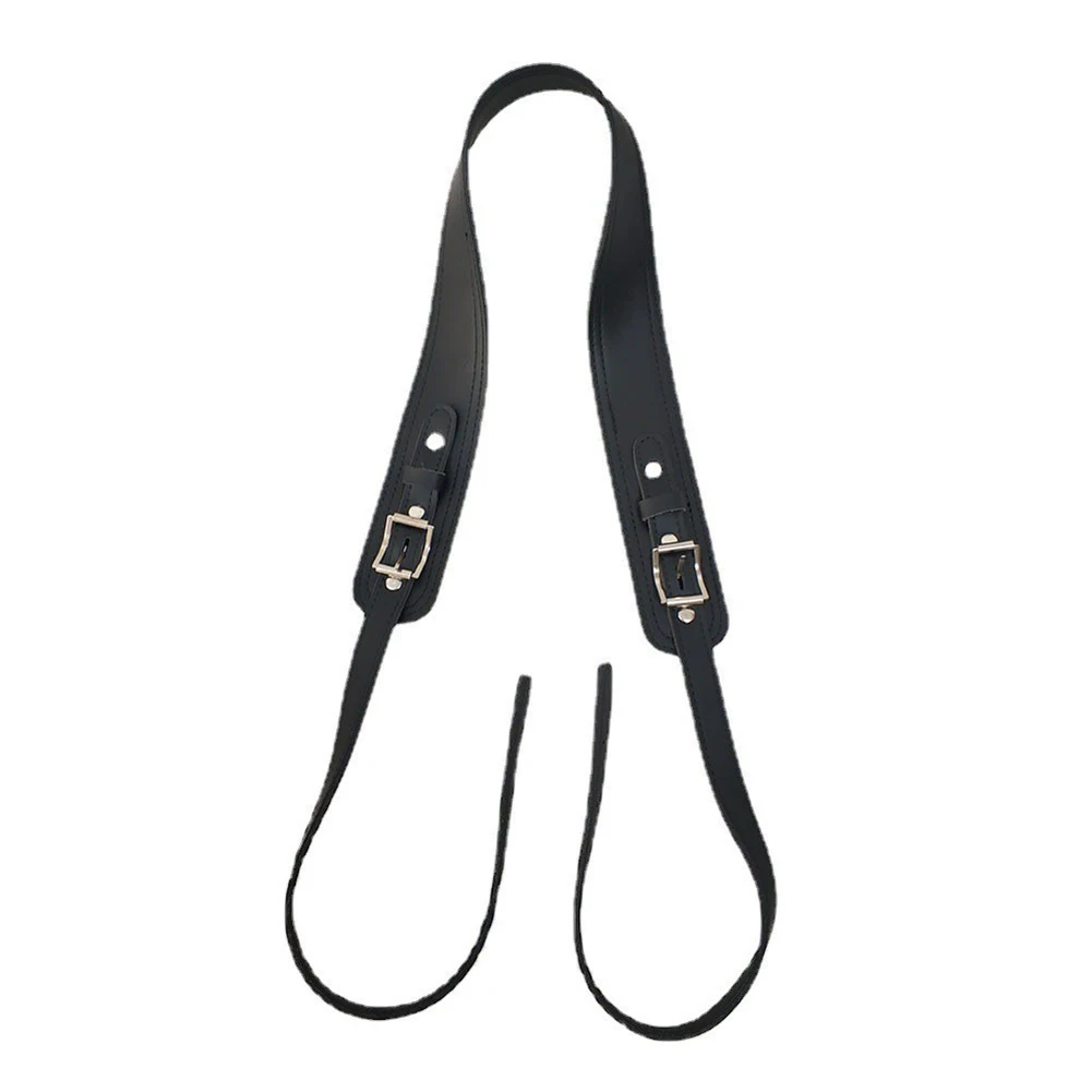 Brass Instrument Holder Adjustable Shoulder Strap 38x5cm Customizable Length Secure Leather Connection Single Shoulder Design