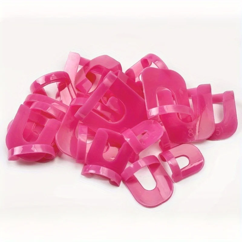 26-teiliges Nagellack-Applikationswerkzeug-Set, U-förmiger gebogener Nagelschutz mit Überlaufschutz, geeignet für perfekte französische Fingerspitzen