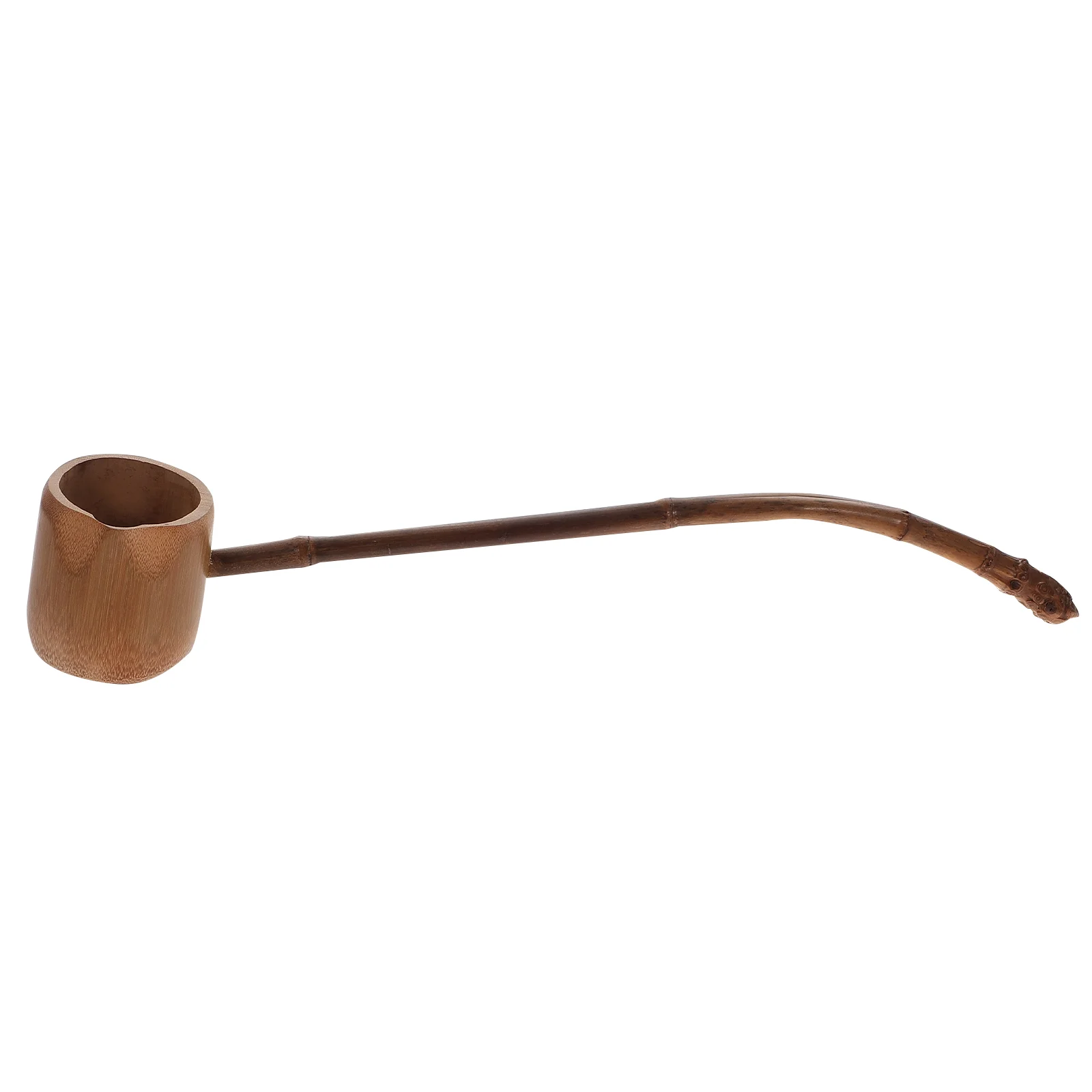 Long-handled Bailer Carbonized Bamboo Root Spoon Water Ladle Scoop Tea Accessories for Home Tea House