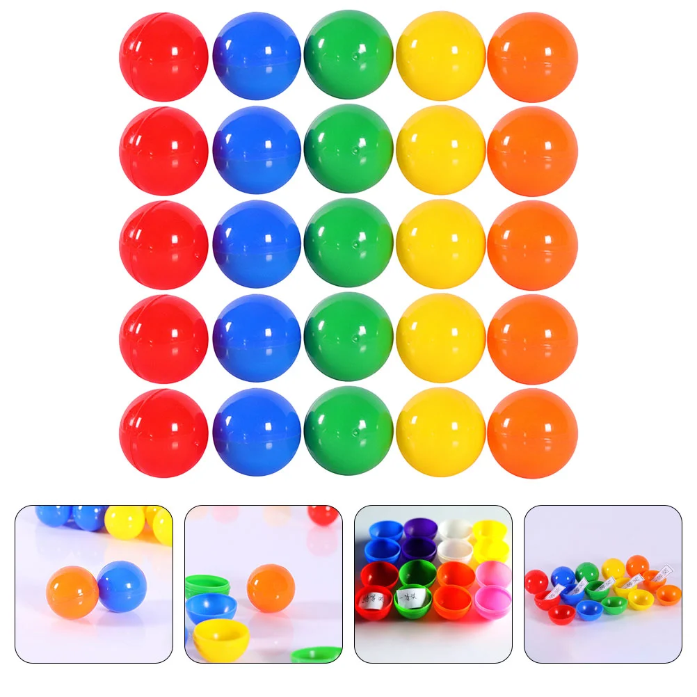 50 Pcs Lottery Ball Colored Picking Balls Activity Party Seamless Sphere Plastic Small Game for Entertainment Parent-child