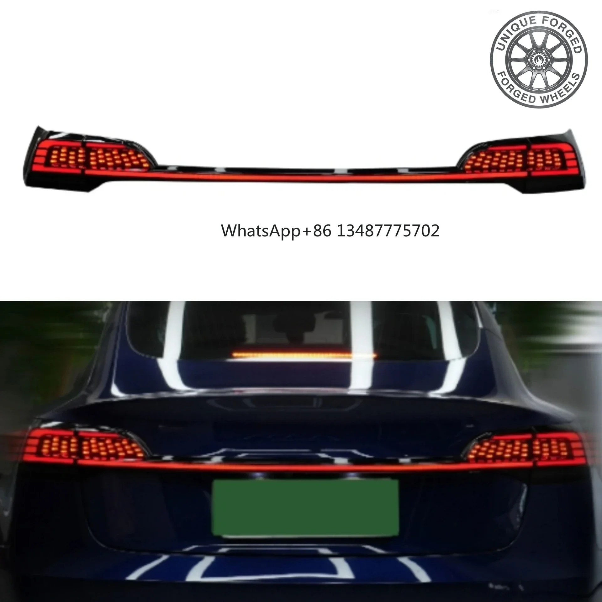 New Style LED Taillight Assembly For Tesla Model 3, Sequential Turn Signal & Brake Light Conversion Car Accessories