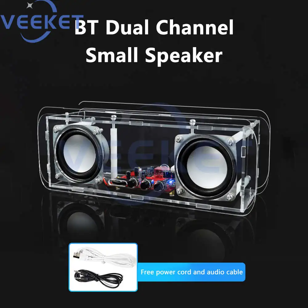 DIY Bluetooth Speaker Kit Soldering Project USB Mini Home Stereo Sound Amplifier DIY Electronic Kits for Soldering Practice