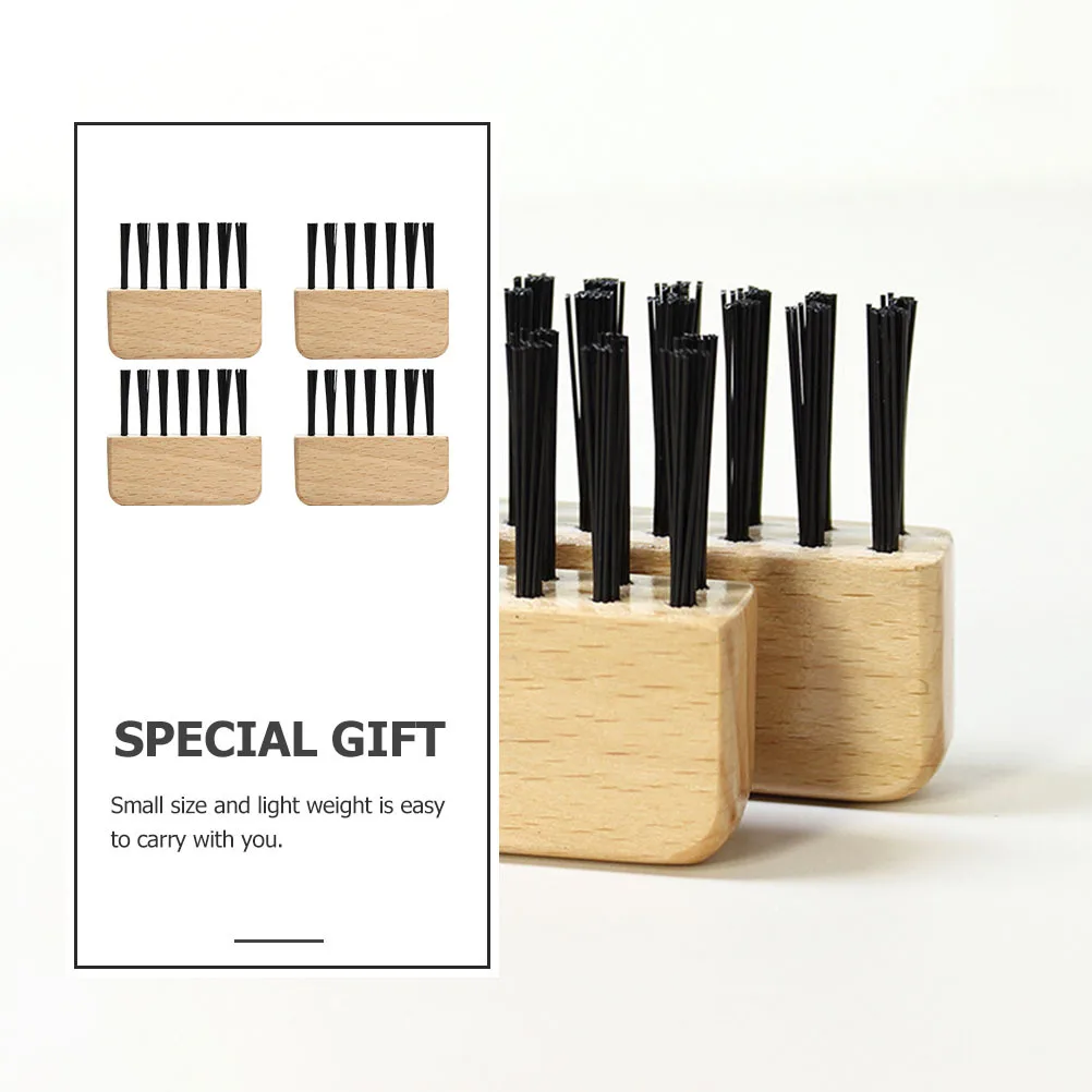 4 個エアバッグコームクリーナー多機能木製ヘアブラシリムーバー使いやすいコームクリーニングツールヘアブラシクリーナー