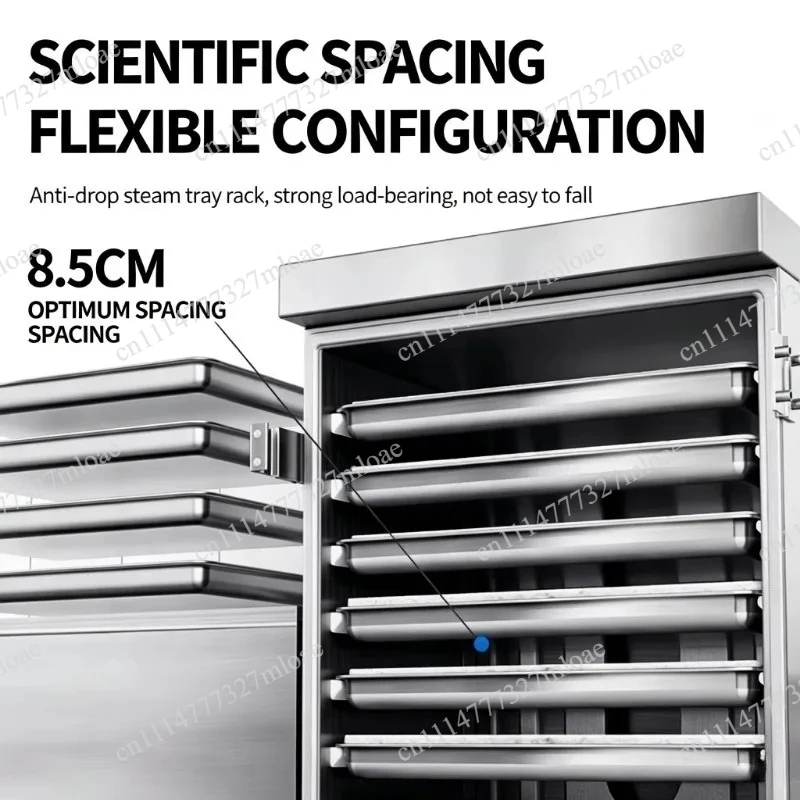 Rice Steamer Cupboard 6 Trays Timing Intelligent Bread Mantou Mung Bean Cake Canteen  Commercial Cabinet steamer 220V