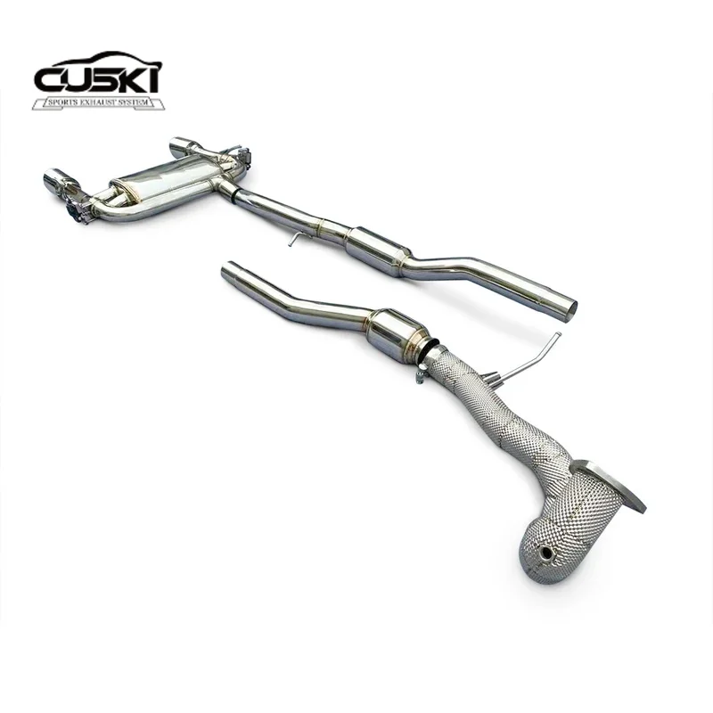 High Flow Exhaust Muffler Exhaust Cat Back for Audi TT MK1 1.8T 1998-2006 Stainless Steel Exhaust Modification Exhaust system