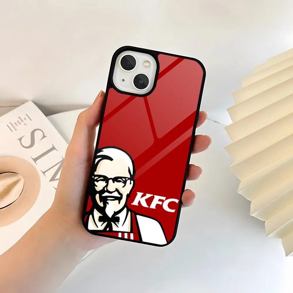 K-KFC Fried Chicken Food Phone Case PC+TPU For Iphone Apple 12 Pro Max 1115 13 14 Mini 6S 8 7 Plus X Xs XR Luxury Back Cover