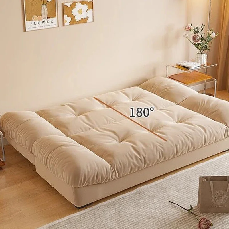 New popular modern compression sofa bed box flannel apartment loft living room