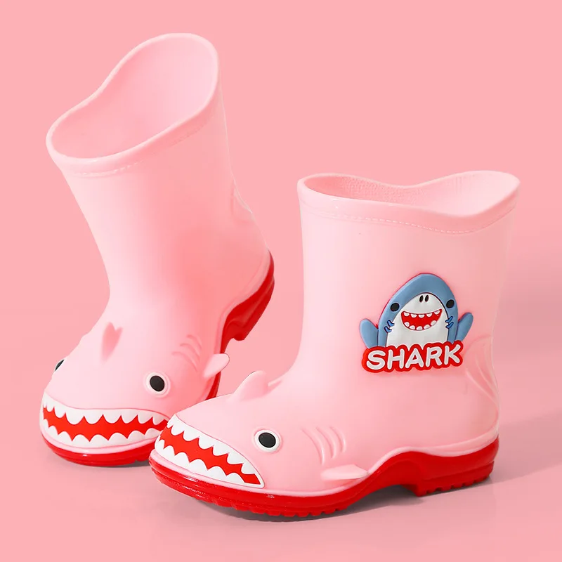 Warm detachable rain boots for children cartoon cute rubber shoes children\'s anti slip and waterproof rain shoe rain boots kids