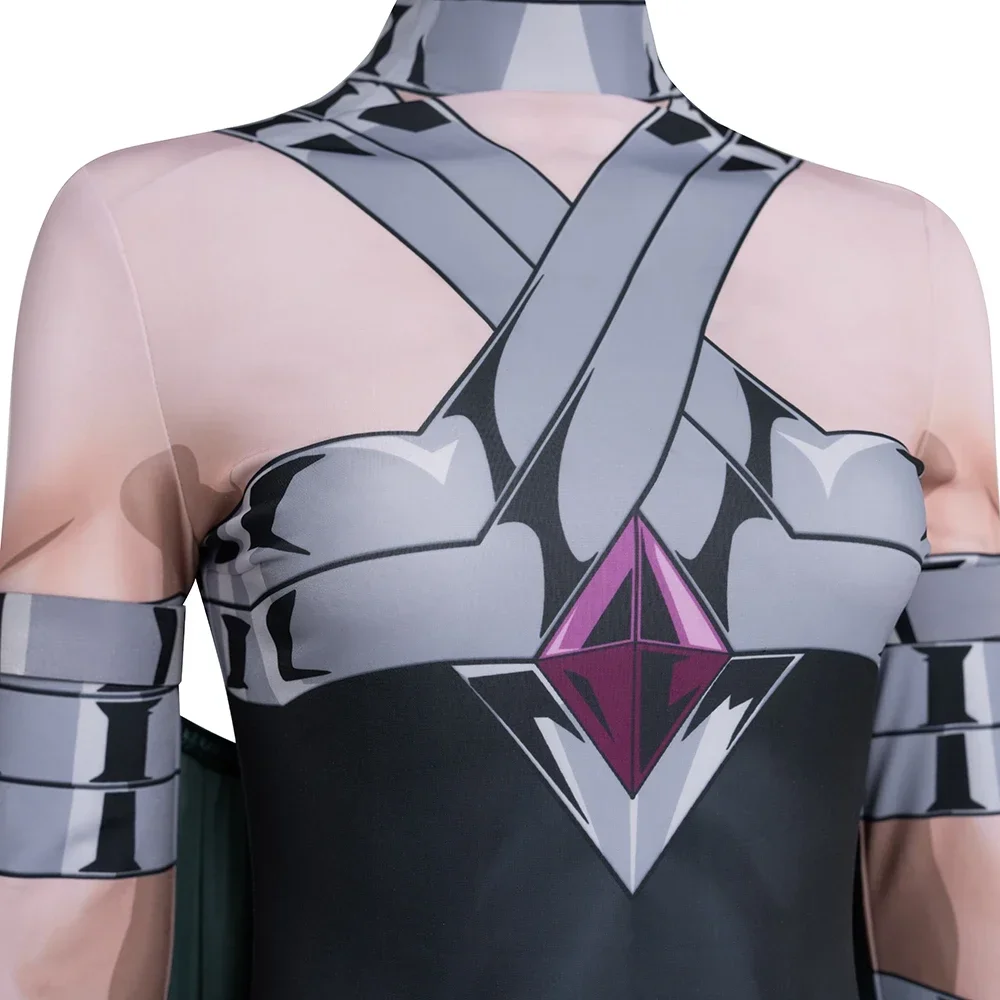 

Commandos Circe Cosplay Costume Disguise Creature Circe Jumpsuit Cloak Outfit Anime 3D Printed Bodysuit Fancy Dress Custom Made