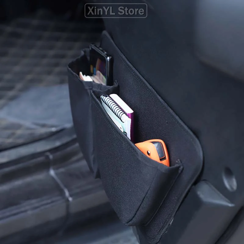 

1 пара карманов для хранения вещей на дверях автомобиля (передние и задние) - универсальные, подходят для Jeep JK/JL/JT, аксессуары для интерьера, черные