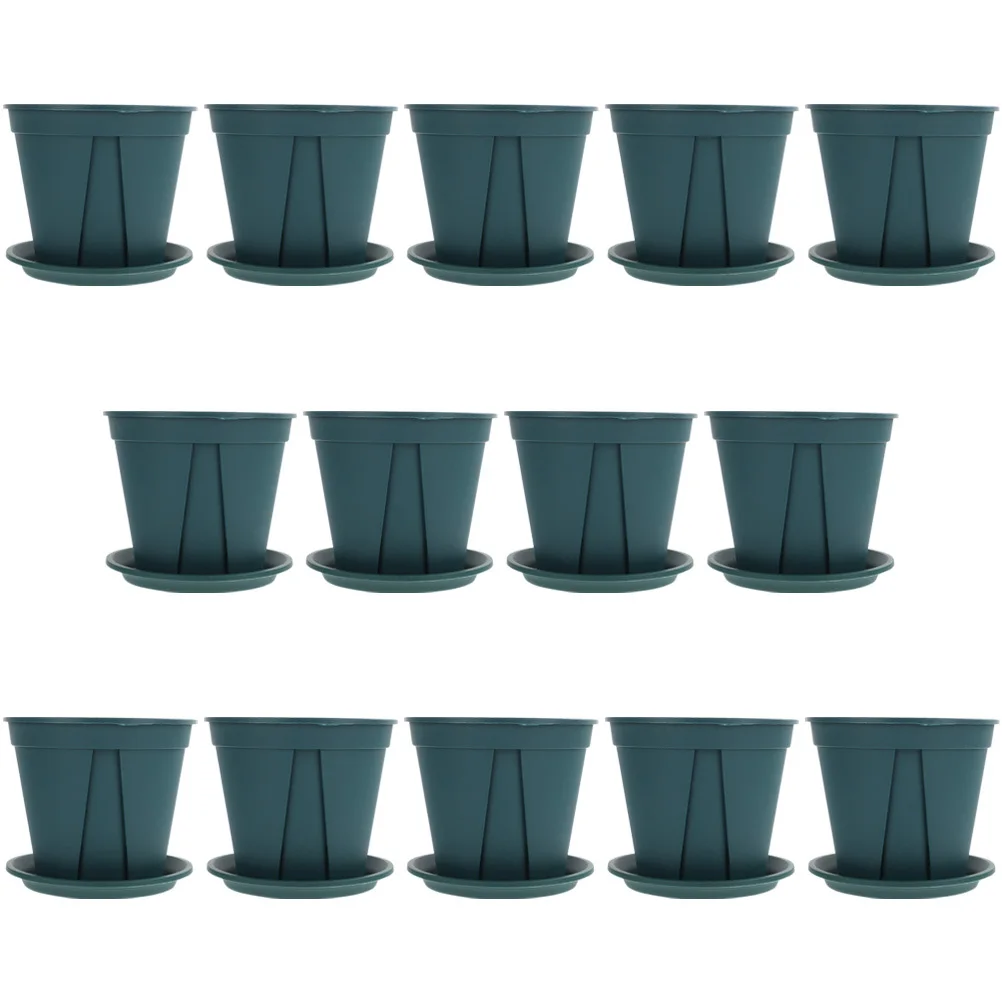 

14 set Root Control Flowerpot 14Cm Rounded Plastic Plant Pot With Drainage Hole For Indoor Outdoor Gardening Nursery Pots For