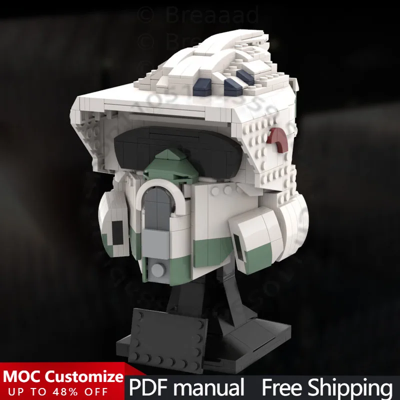 

646 деталей, популярная серия игровых персонажей, ARF Trooper, MOC, модульный конструктор, развивающая игрушка-модель для самостоятельной сборки, подарок на праздник