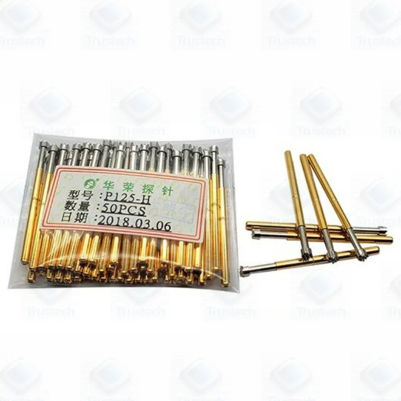 Original 50pcs PA125-A probe P125  B D G T Q2 H J LM 2.02mm telescopic test probe