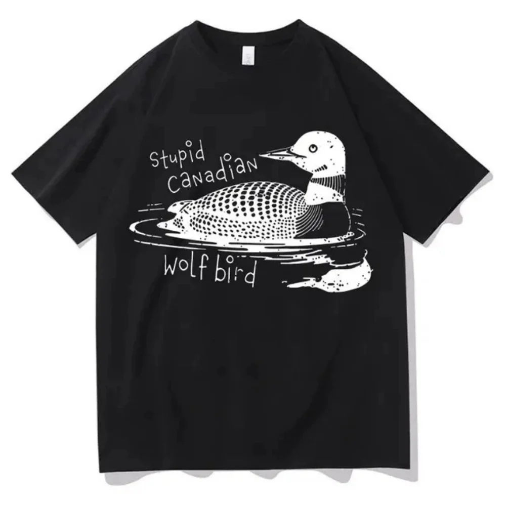 2026 new intense competition funny emoji illustration silly bird summer men's short sleeved T-shirt