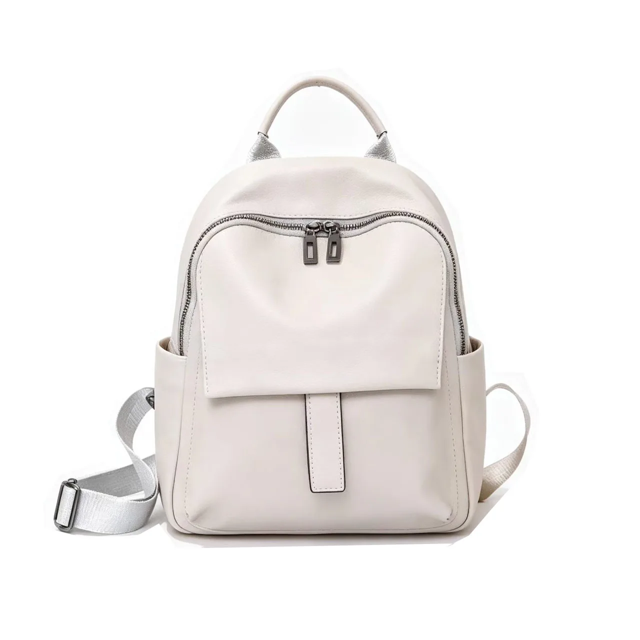 Women Genuine Leather Backpack Multi-functional Cow Leather Shoulder Bags Casual Real Cowhide Travel  Rucksack