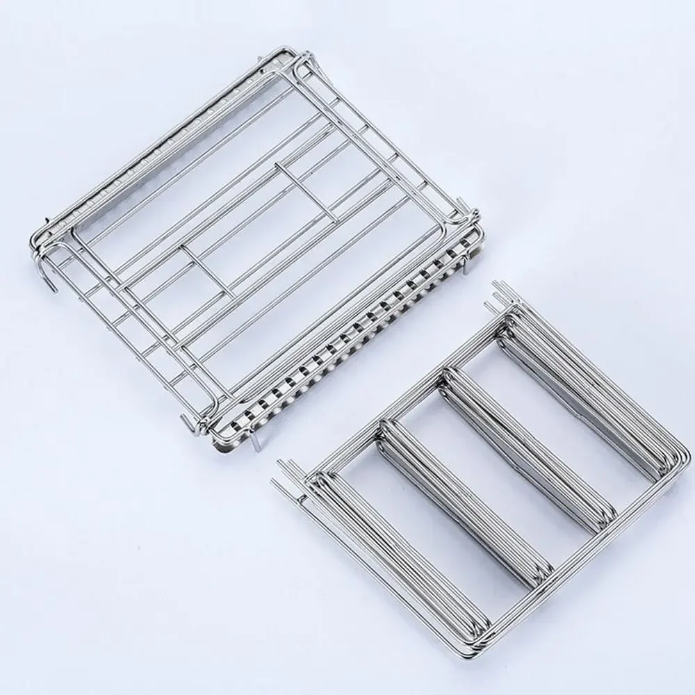 Divisor de estante vertical para video, 5 divisores desmontables, máquina Sous-Vide de acero inoxidable, barra superior plegable