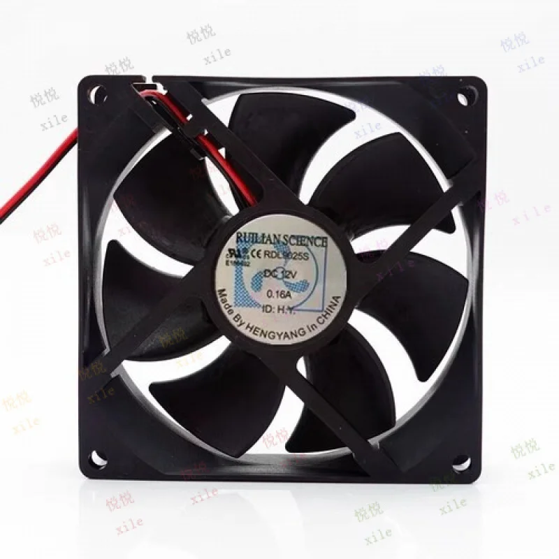

L+ для RUILIAN SCIENCE RDL9025S 9025 DC 12 В 0,16 А 2-проводной бесшумный вентилятор охлаждения
