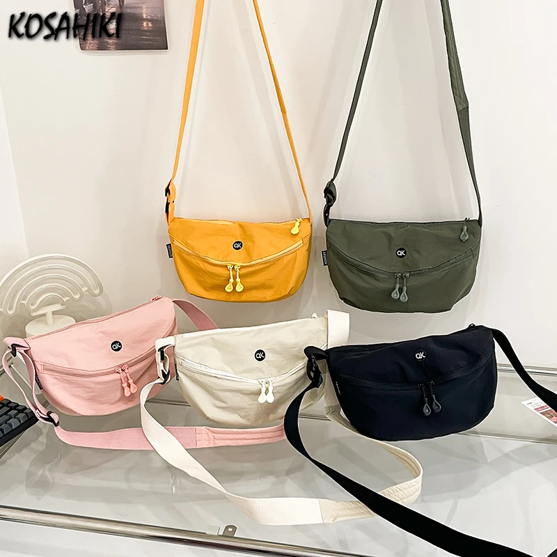 

Japanese All Match Men Women Crossbody Bags Y2k Aesthetic Cargo Streetwear Handbags Vintage Casual Fashion Simple Shoulder Bag