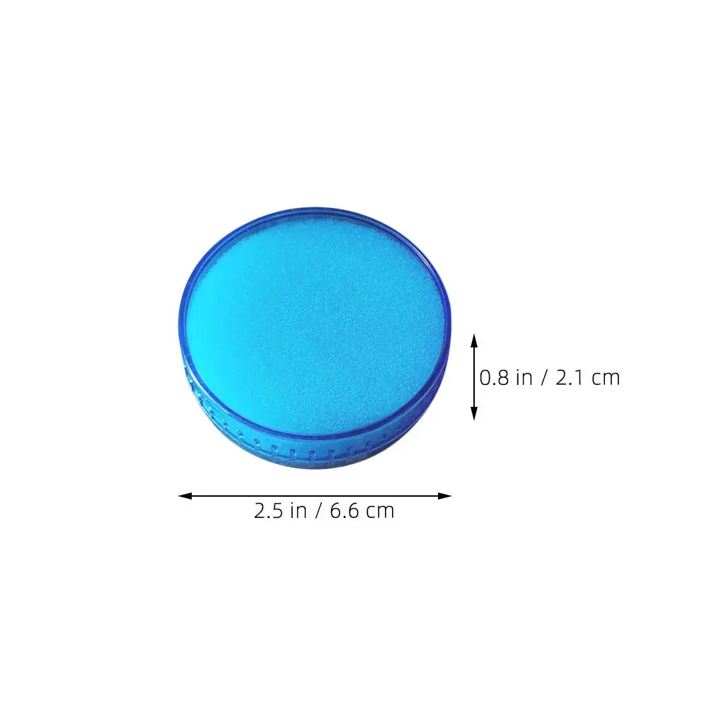 6Pcs Cash Counting Fingertip Moistener Round Hand Sponge for Banking Offices Document Handling Smooth Paper Feed Reduced