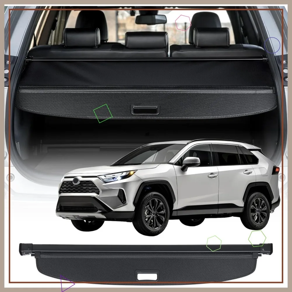 

Retractable Trunk Cover for 2019-2025 Toyota RAV4, Carbon Fiber Texture Privacy Shield & Security Shade
