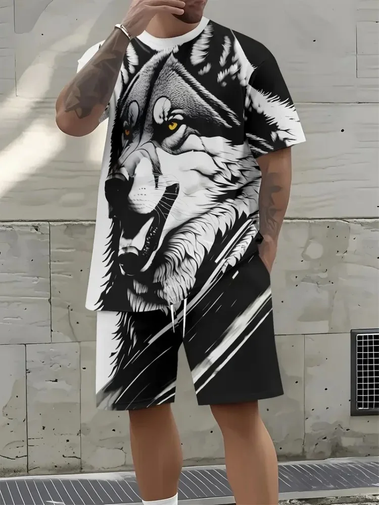 

Animal Printed T Shirt For Man 3d Print Short Sleeve Set Men Women Fashion Casual Sport Shirt Oversized Quick Dry Tees Clothing