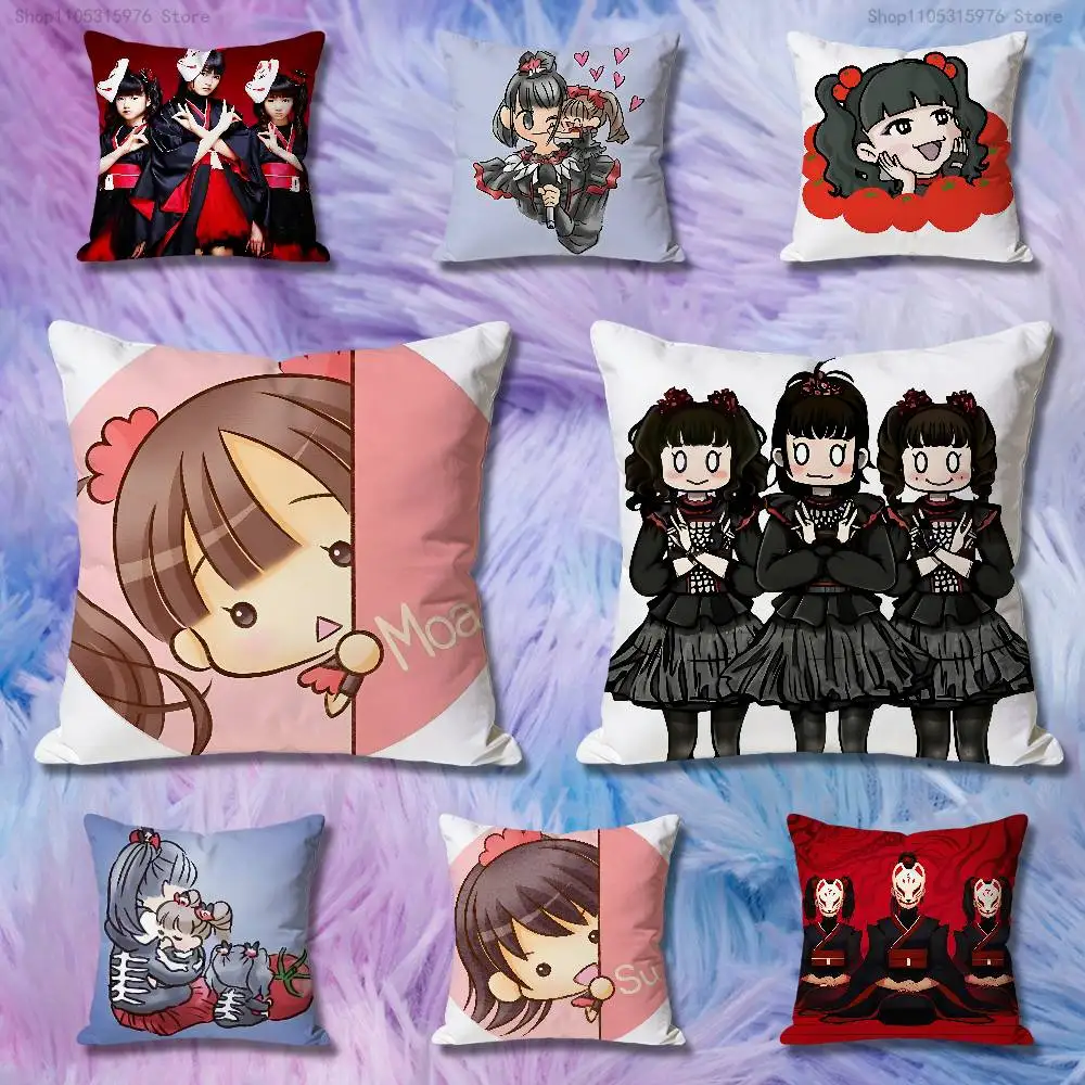 

Chibi B-Babymetal Anime Celebrity Merchandise All-Match Printed Pillow Case Sofa Car Office Room Decoration Protector