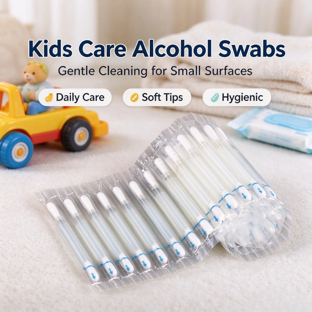 Alcohol swabs for home use, 20pcs/100pcs disposable individually wrapped, portable disinfecting swabs for outdoor travel