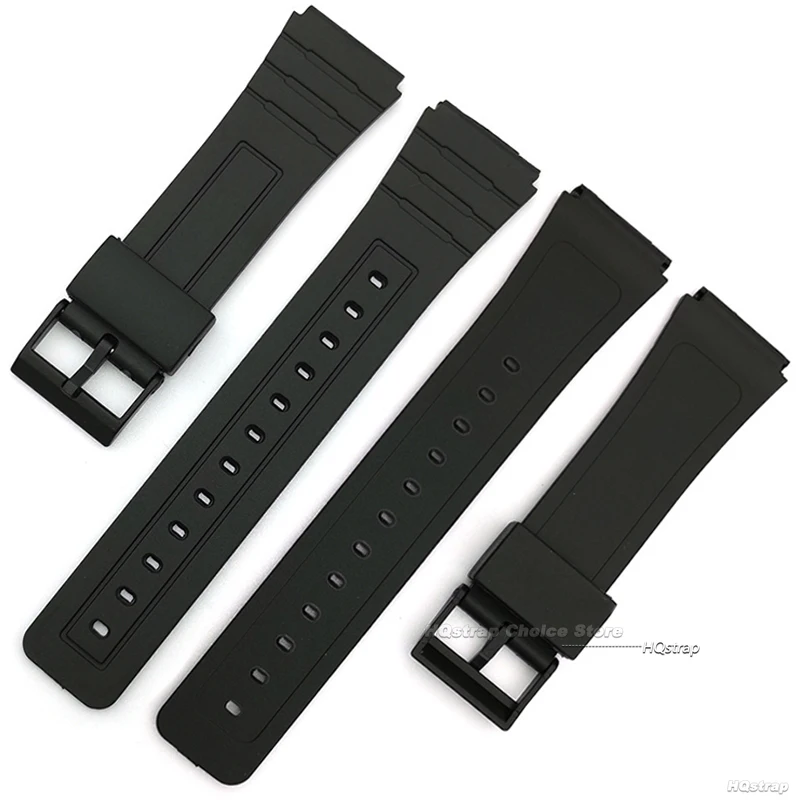 18 20 22mm Silicone Bracelet for CASIO W800H SGW400 Wristband for F84 F91W AE1200/1300 A158/168 F105/108 Resin Strap 12 14 16mm