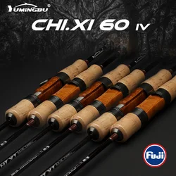 WinsCraft Ultralight Fuji Trout Fishing Rod, 2 Sections, SuperSoft Spinning, Casting Lure Rod, 1.55M, 1.68M, 1.8m Power UL