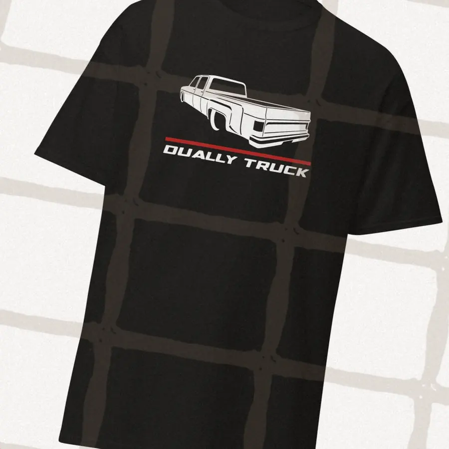 

Car Lovers T-shirt Chev car Dually Truck Men's and Women's Short-Sleeved with Patterns for Summer