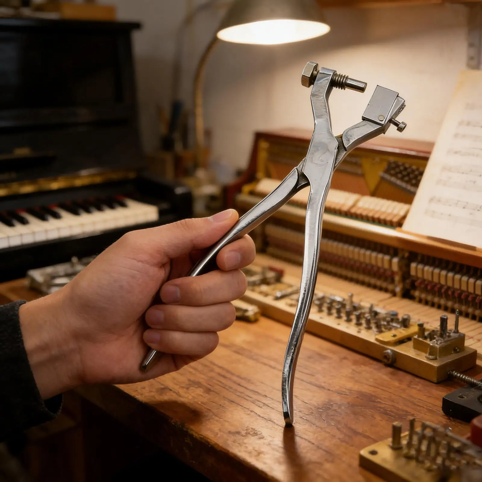 

Grand Piano Hammer Puller Alloy Sturdy Easy to Use Shank Remover 8.07inch Extractor for Maintenance Concert Practice Stage Show