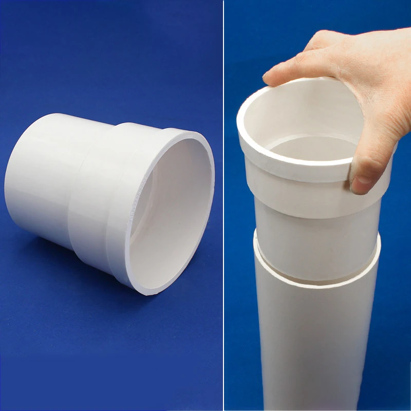 50/63/75/80/90-400mm White PVC Reducing Connector Water Pipe Fitting Garden Irrigation Water Tube Jointor Aquarium Adapter