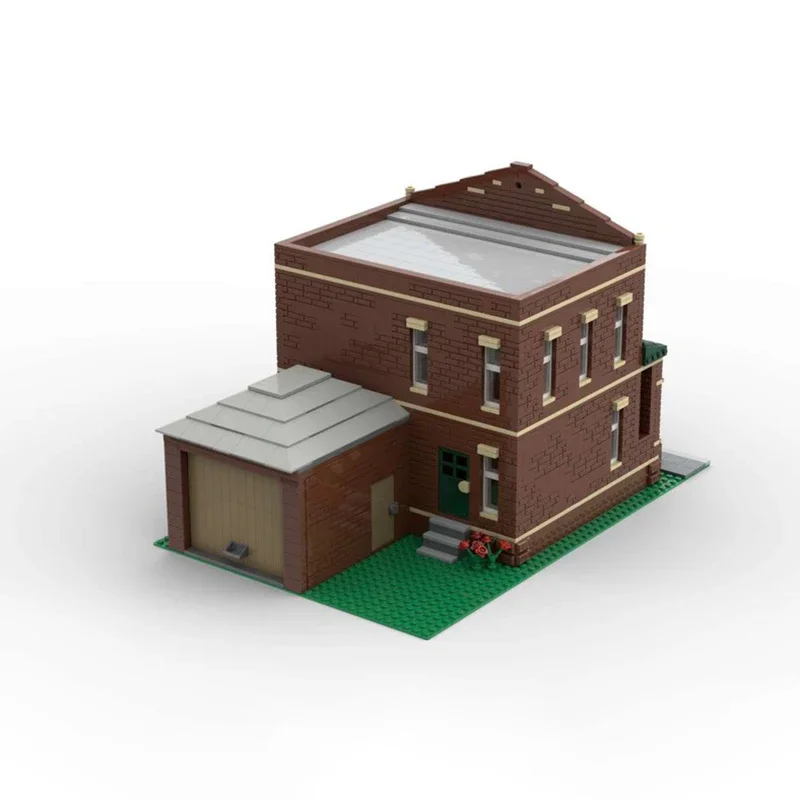 Klocki konstrukcyjne Street View Model Moc Uptown Flats Modularny Model Budynku Technologia Cegiełki DIY Zestaw do Składania Zabawka Prezent