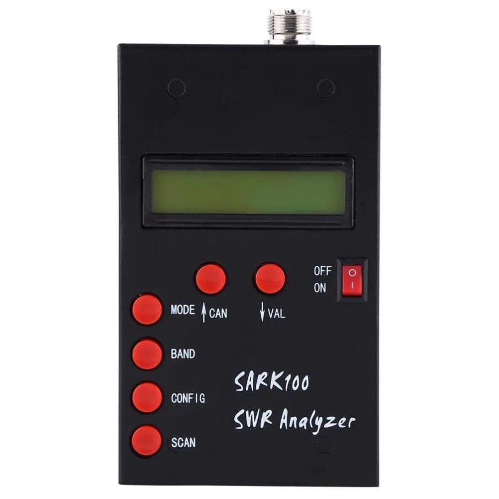 Imagem -03 - Medidor Analisador de Antena Swr de Ondas Curtas Sark100 10 a 999 a 60mhz