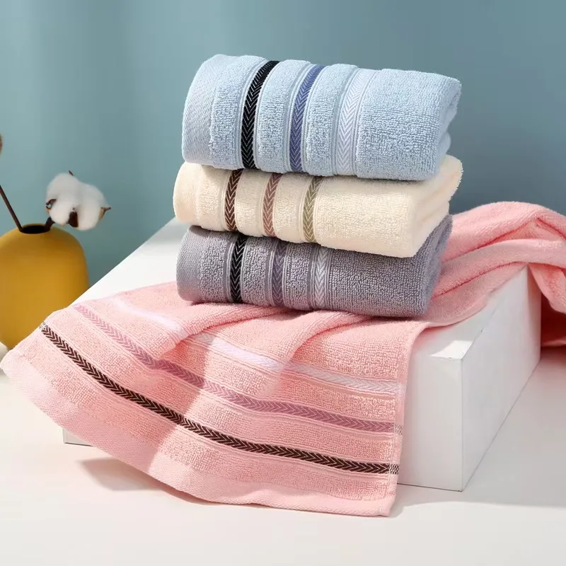 3/4pcs Thicken Soft Bathroom Hand Towels Solid Cotton Super Absorbent Hand Towel Face Hand Towel Home Hotel Towel Sets 30x70cm