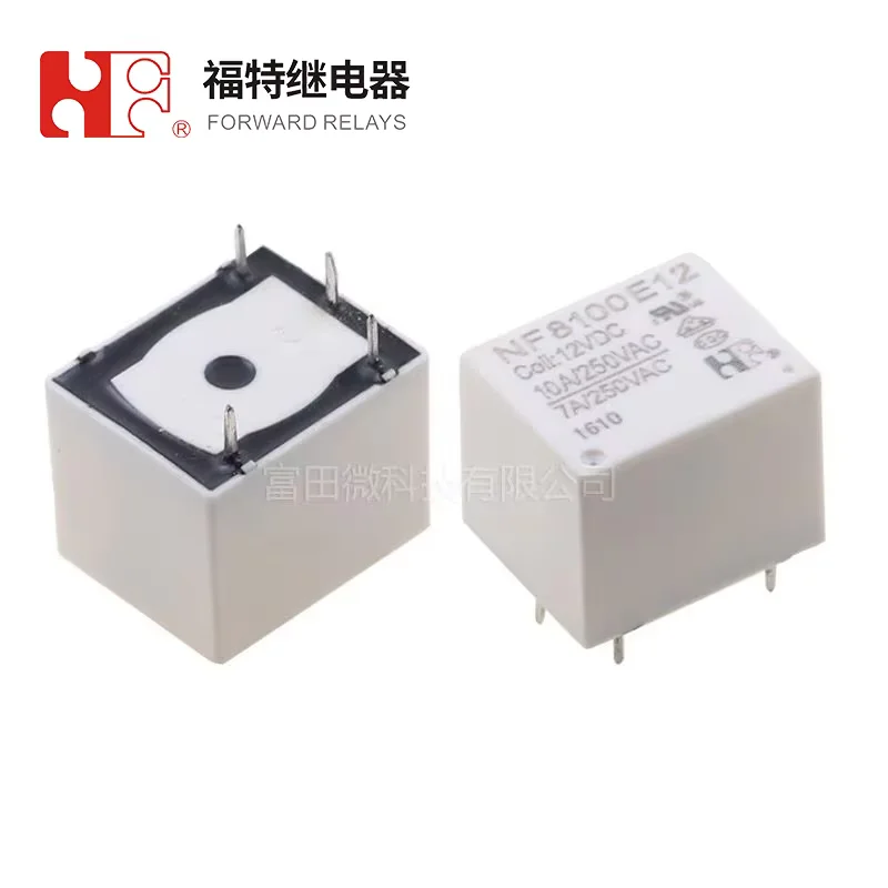 1Pcs FORWARD Relay NF8100E12 4Pin 10A 12VDC Power Relay HF3FF-012-1HS 943