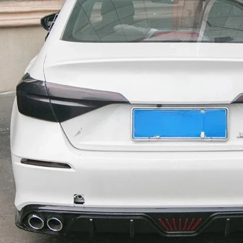 For Honda Civic 2022-2024 ABS Smoky Black Car Rear Tail Light Turn Lamp Fog Lights Cover Stickers Car Accessories