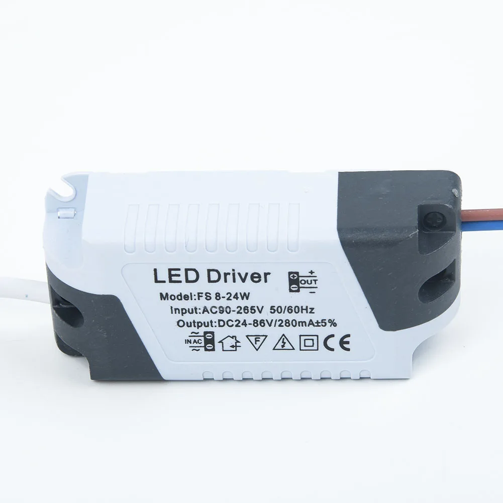 Lighting Transformer Panel Ceilling Lamp LED Strip Power Supply Adapter 1pc LED Driver 280mA 8-24W AC 110V 220V To DC 24V