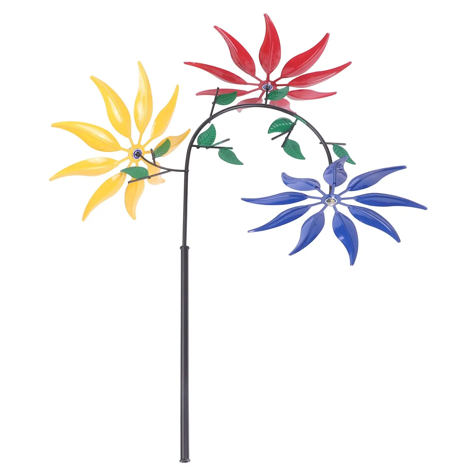 Colorful Windmill 30*20*95cm Garden Decor Dynamic Movement Mesmerizing Visual Display Sculptural Element Garden Accent