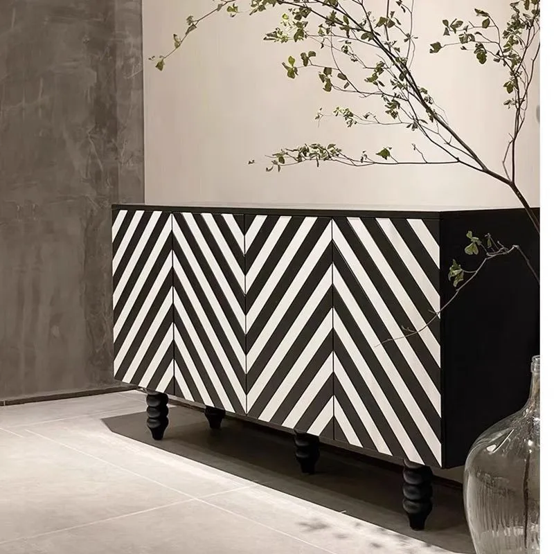 

luxury door cabinet Italian minimalist designer side cabinet Middle antique living room decorative tea cabinet Locker