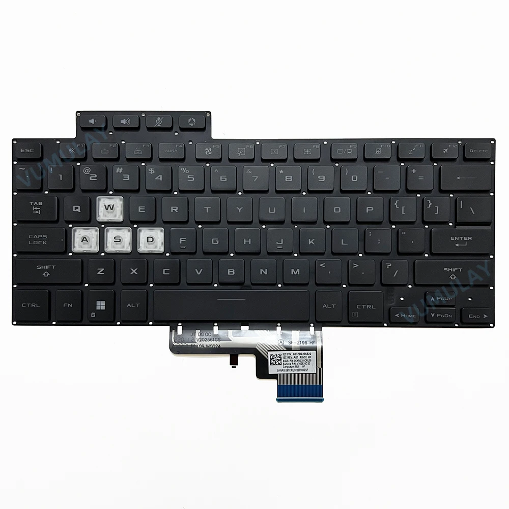 Imagem -03 - Teclado Retroiluminado dos Eua Asus Traço Tuf F15 Fx516 Fx516p Fx516pr Fx516pm Fx516pc Fa516 Tuf516pm Tuf516pr Tuf516pe V202526de1