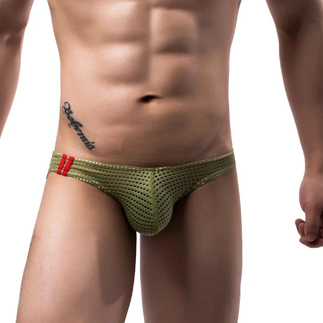 1/4/8pcs Sexy Mesh Underwear Men's Low Waist Soft  Briefs Breathable Panties Male Bikini Underpants Bulge Penis Pouch Knickers